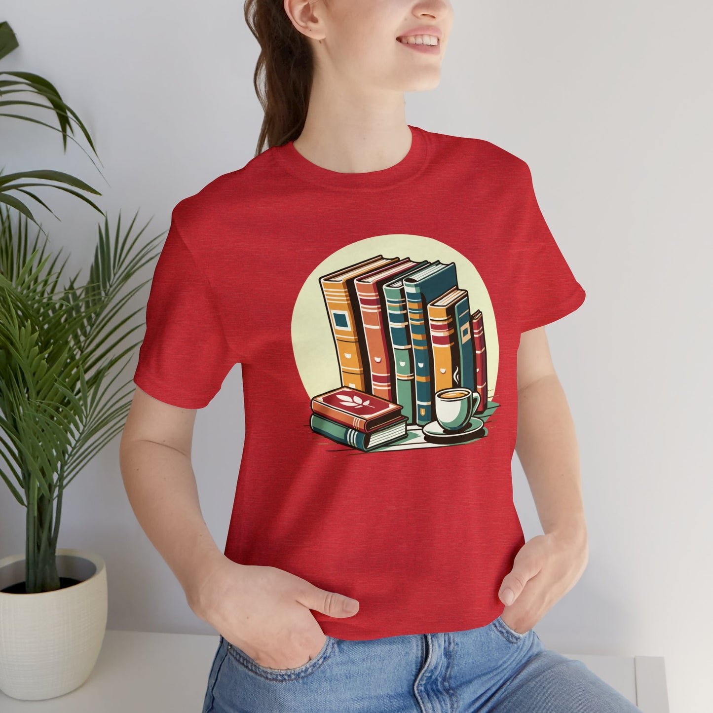 Readers and Coffee Lovers Unisex Jersey Short Sleeve Tee
